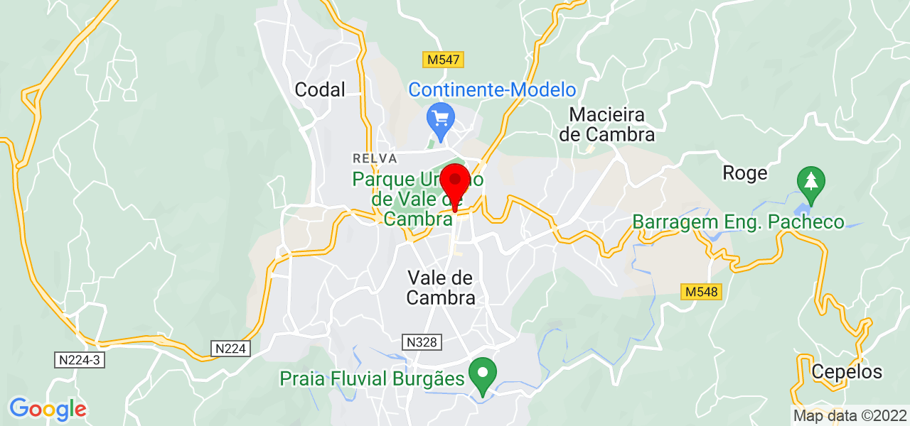 Fortecron - Aveiro - Vale de Cambra - Mapa
