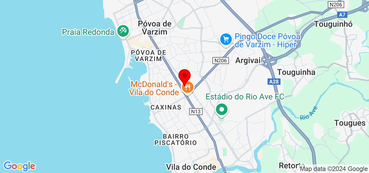 Allan - Porto - Vila do Conde - Mapa