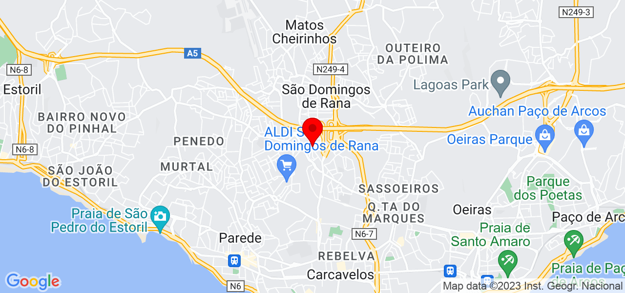 Wane - Lisboa - Cascais - Mapa