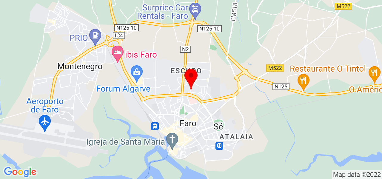 1981 - Faro - Faro - Mapa