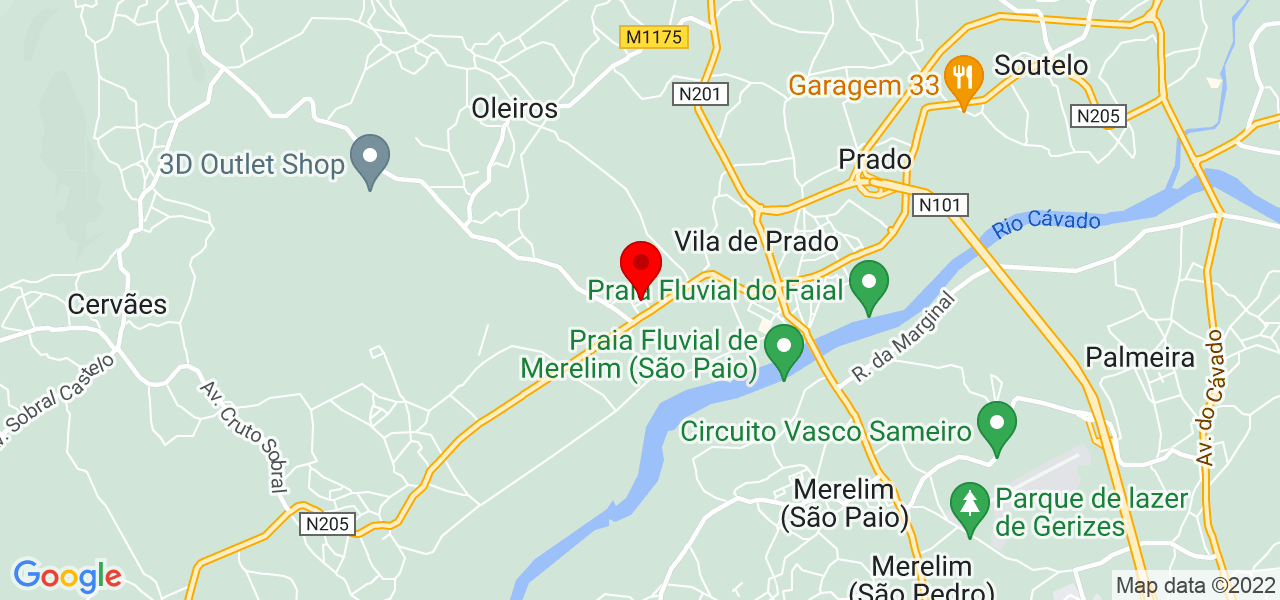 Marcos Teixeira - Braga - Vila Verde - Mapa