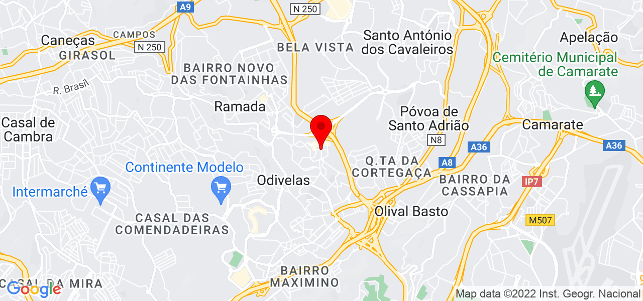 Margarida Cardoso - Lisboa - Odivelas - Map