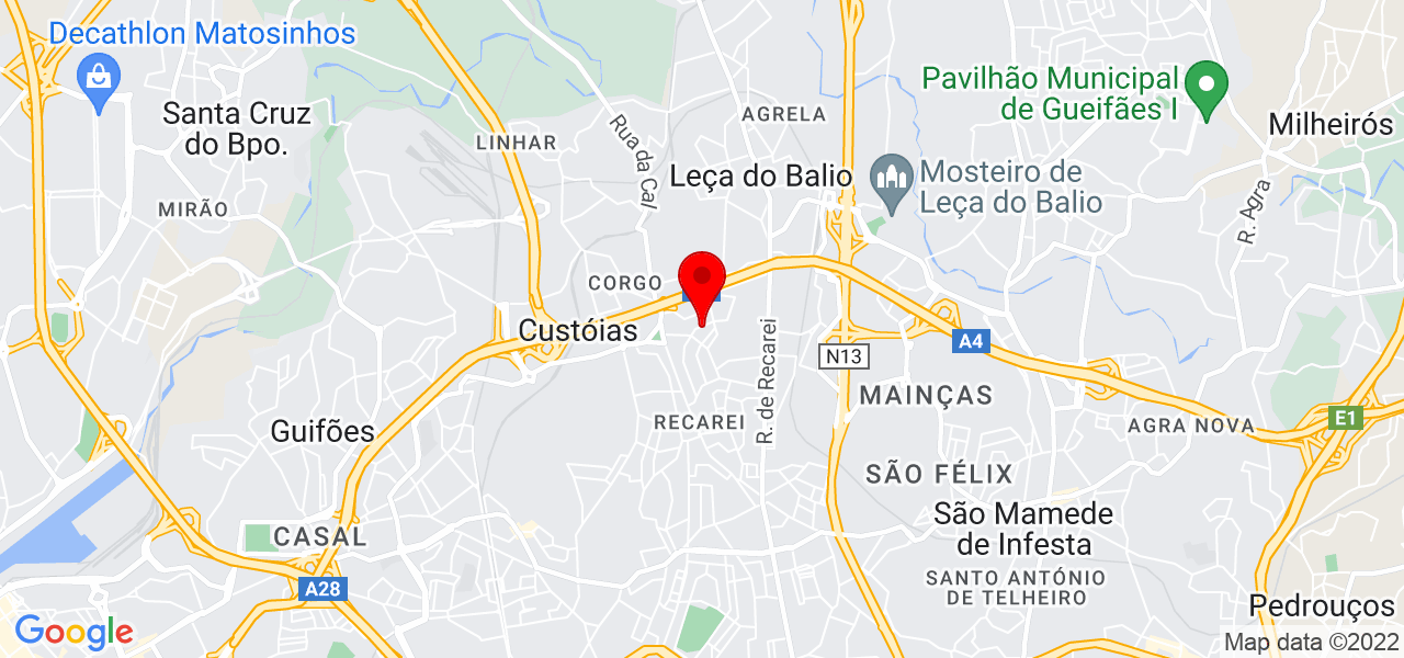 Trans. A Guedes, lda - Porto - Matosinhos - Mapa