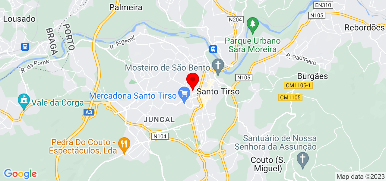 Gustavo Martins - Porto - Santo Tirso - Mapa