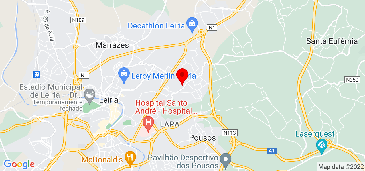 João Crispim - Leiria - Leiria - Mapa