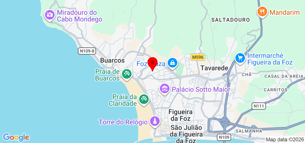 Beatriz Andrade - Coimbra - Figueira da Foz - Karte