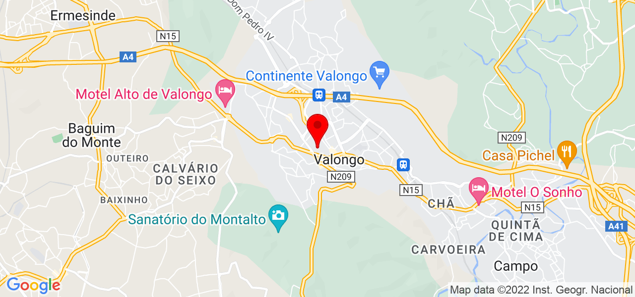 Isabel - Porto - Valongo - Mapa