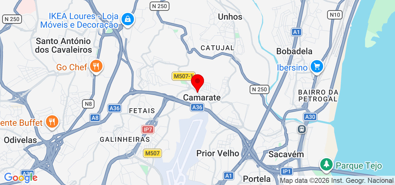 Yasmin Pereira - Lisboa - Loures - Mapa