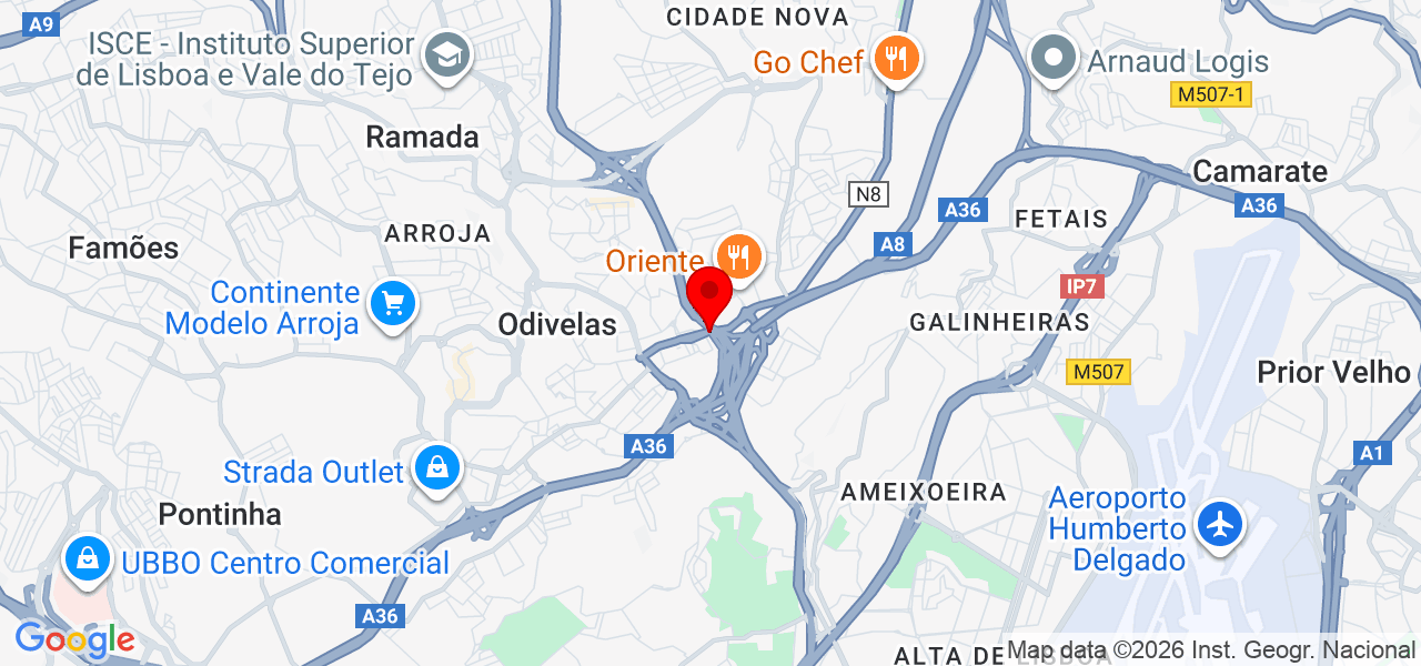 Rosa Olinda - Lisboa - Odivelas - Mapa