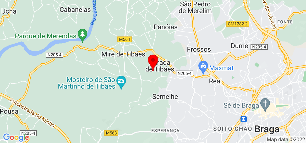 Bruno Coelho - Braga - Braga - Mapa