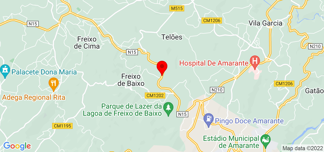 Jos&eacute; Soares - Porto - Amarante - Mapa
