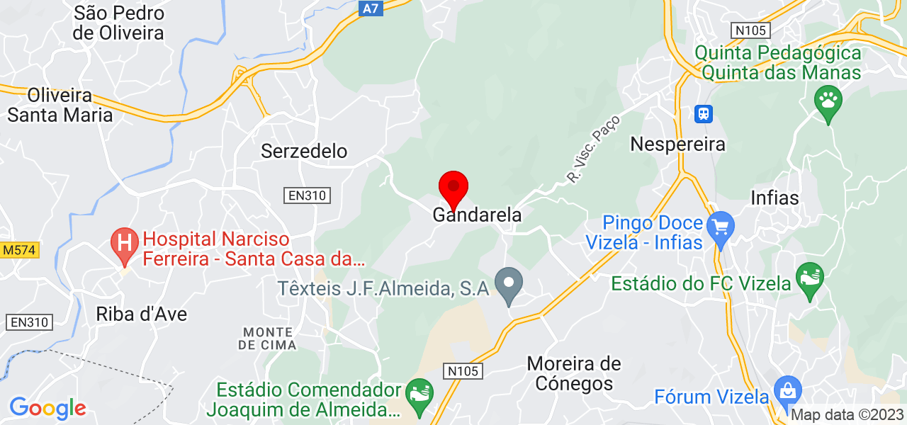 F&aacute;tima Pereira - Porto - Lousada - Mapa