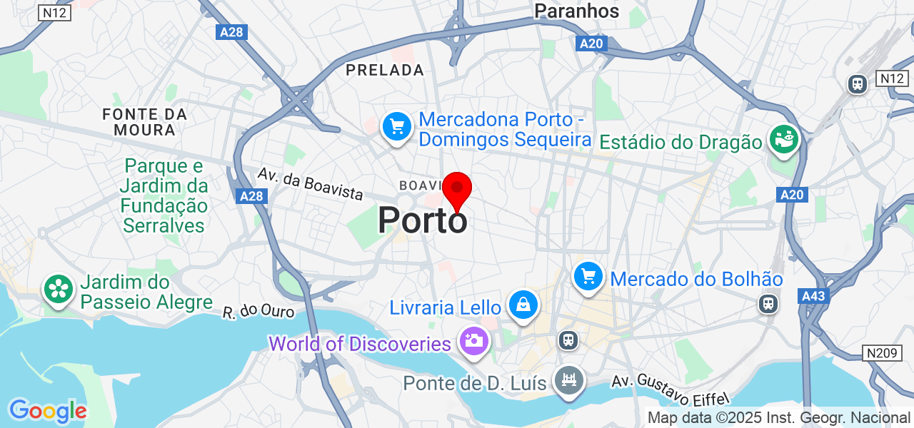 João Queirós - Porto - Penafiel - Mapa