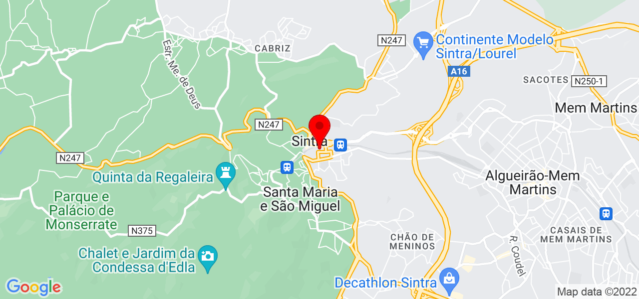 Carla Oliveira - Lisboa - Sintra - Mapa