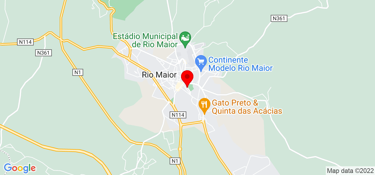 Andreia - Santarém - Rio Maior - Mapa