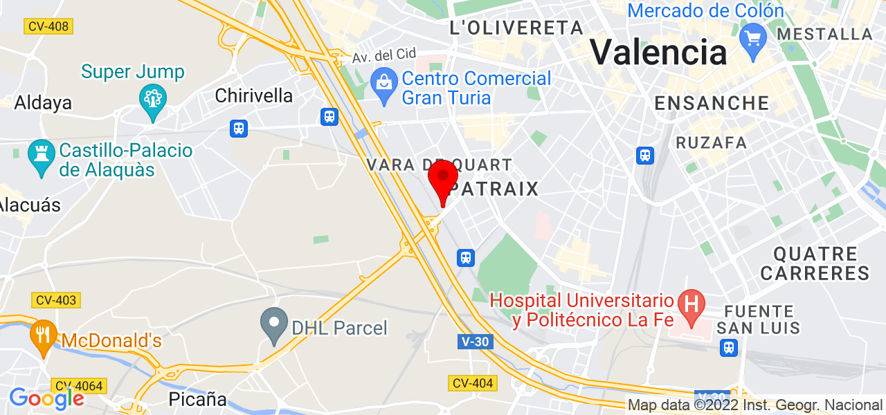 Paula O.F. Fotografía - Comunidad Valenciana - Valencia - Mapa