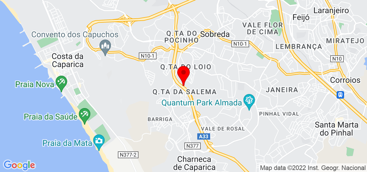 Pedro Serralheiro - Setúbal - Almada - Mapa