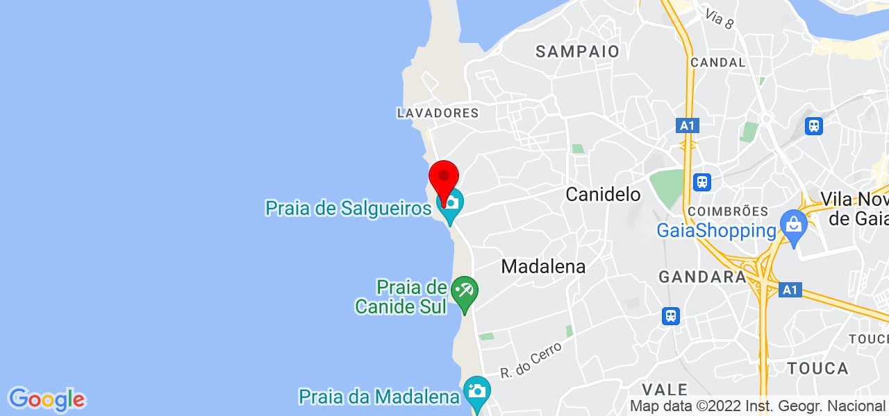 Bininha - Porto - Vila Nova de Gaia - Mapa