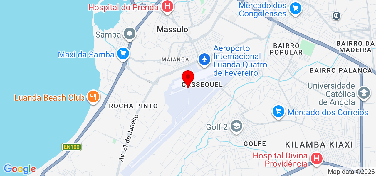 Pedro Jaime Fernando - Luanda - Maianga - Mapa
