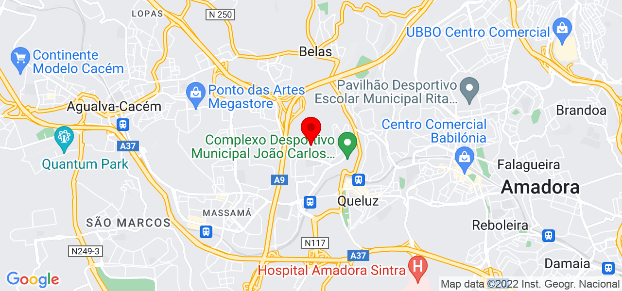 Lorena Lopes - Lisboa - Sintra - Mapa