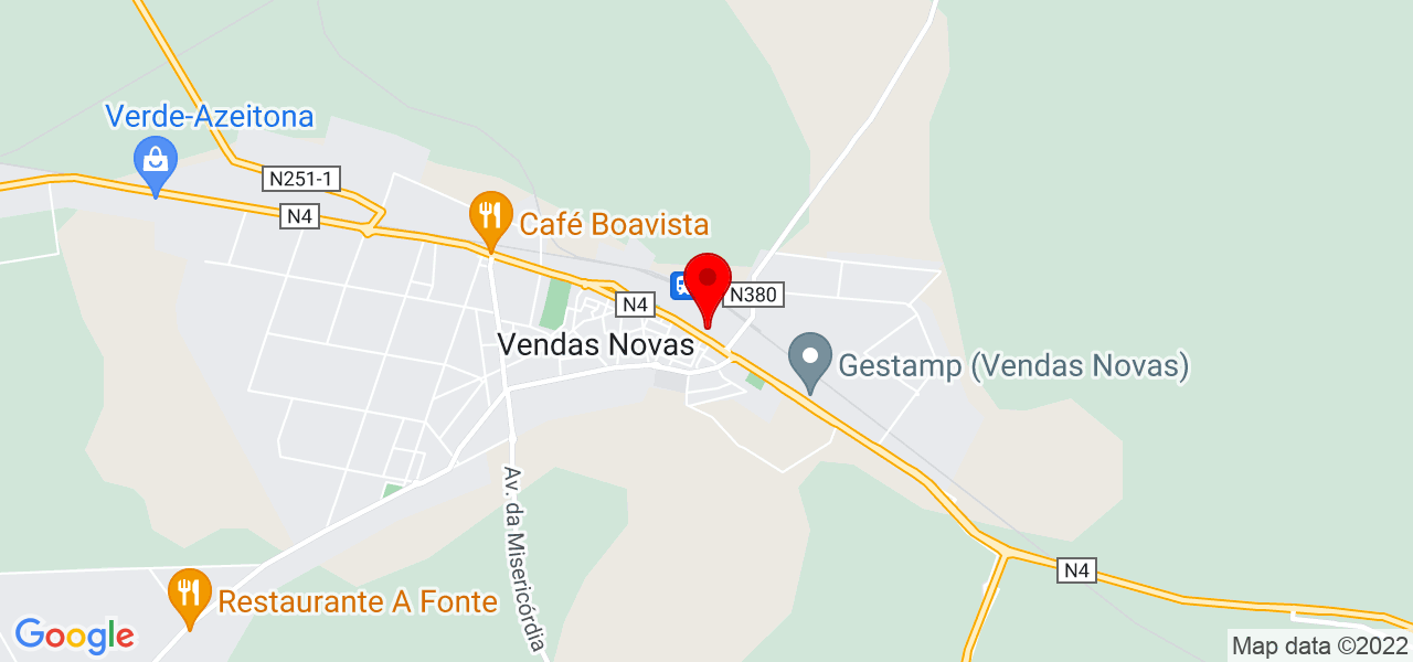 HJVisuals - Évora - Vendas Novas - Mapa