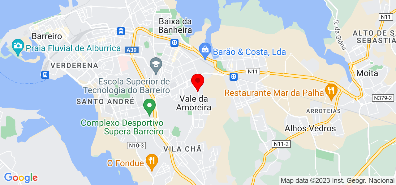 Tonisvaldo - Setúbal - Moita - Mapa