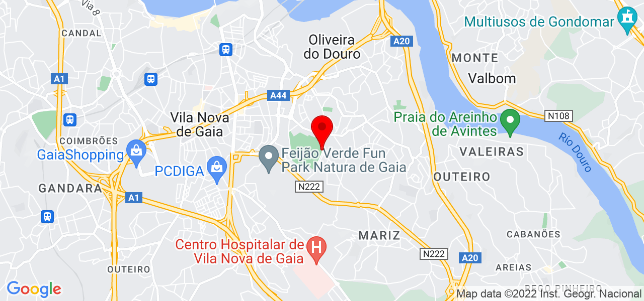 M&aacute;rcia Gon&ccedil;alves - Porto - Vila Nova de Gaia - Mapa