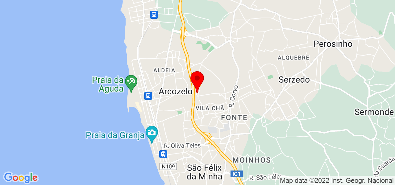 Cristina Camarinha - Porto - Vila Nova de Gaia - Mapa