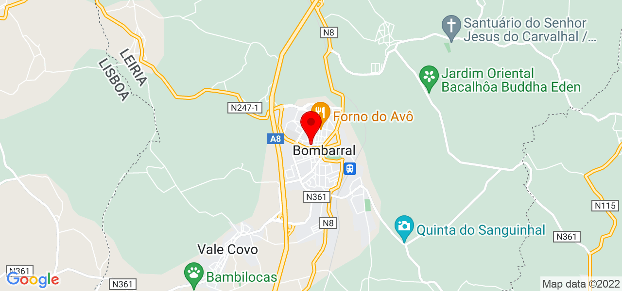 Omnif&oacute;rmula Solutions Lda - Leiria - Bombarral - Mapa