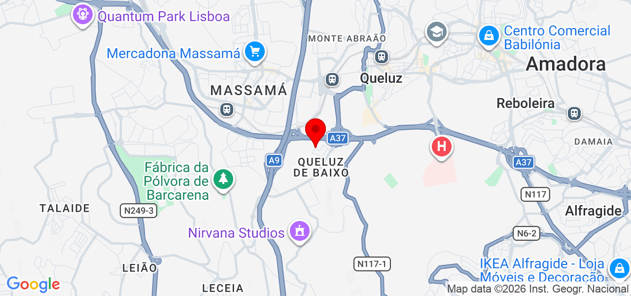 Madalena pinto - Lisboa - Oeiras - Mapa