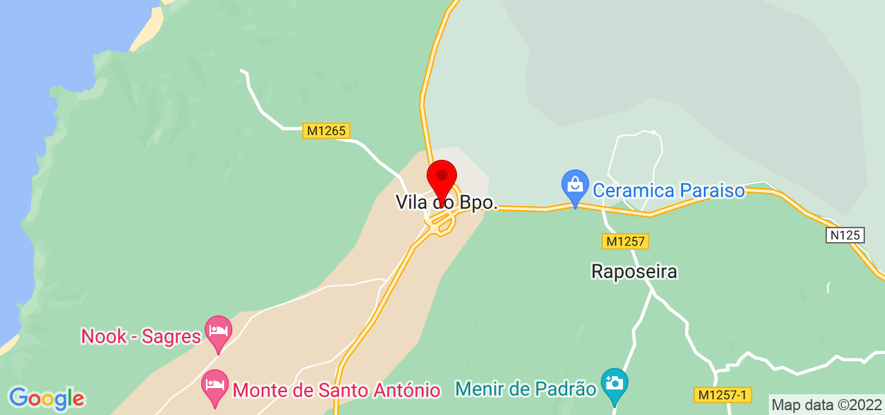 Clecia - Faro - Vila do Bispo - Mapa