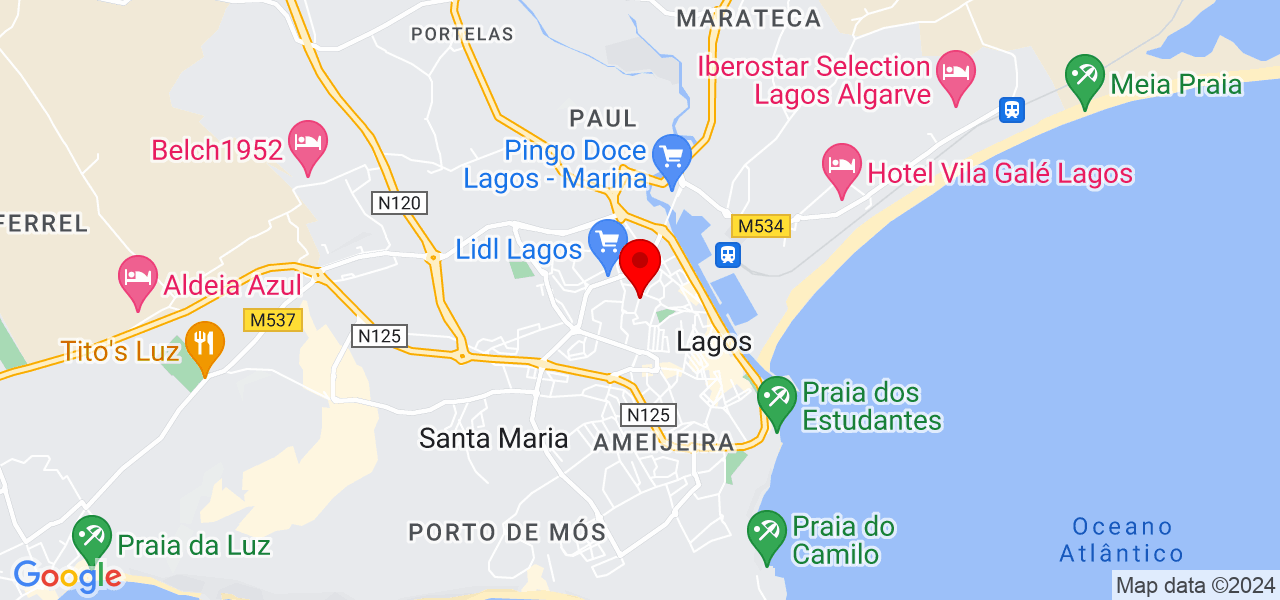 Lu&iacute;s Santos - Faro - Lagos - Mapa