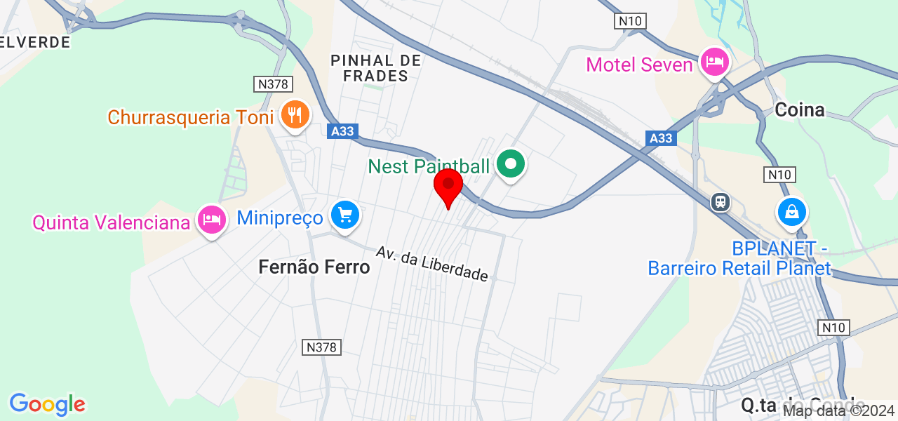 Dragão sonhador Pladur - Setúbal - Seixal - Mapa
