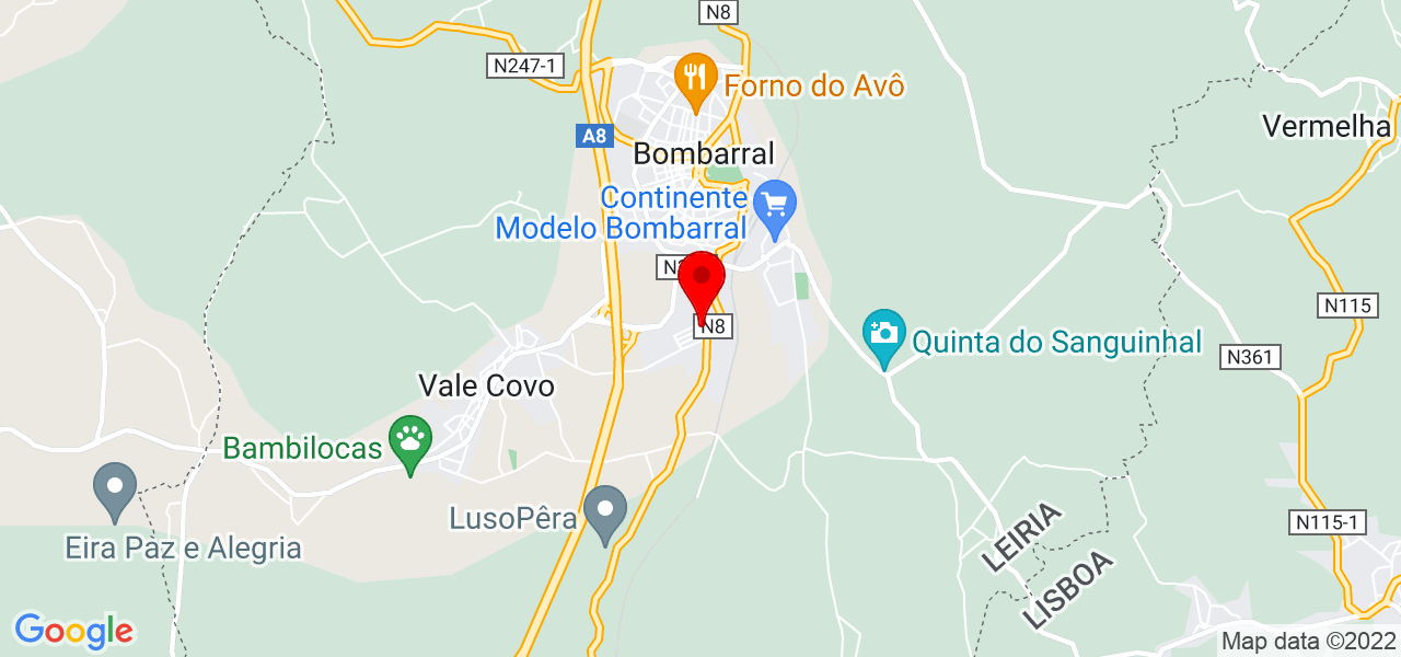Mr. Bin - Leiria - Bombarral - Mapa