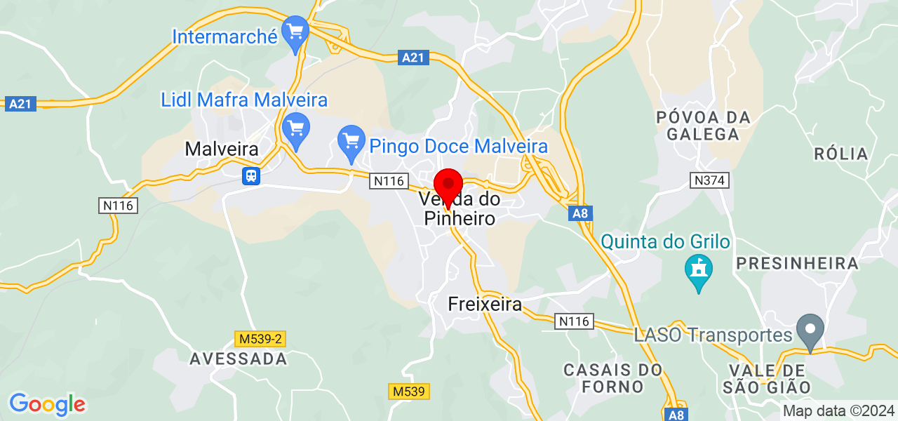 Rebeca - Lisboa - Mafra - Mapa