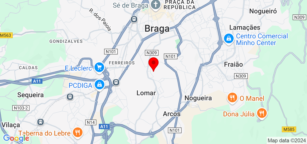 Animals_Walks - Braga - Braga - Karte