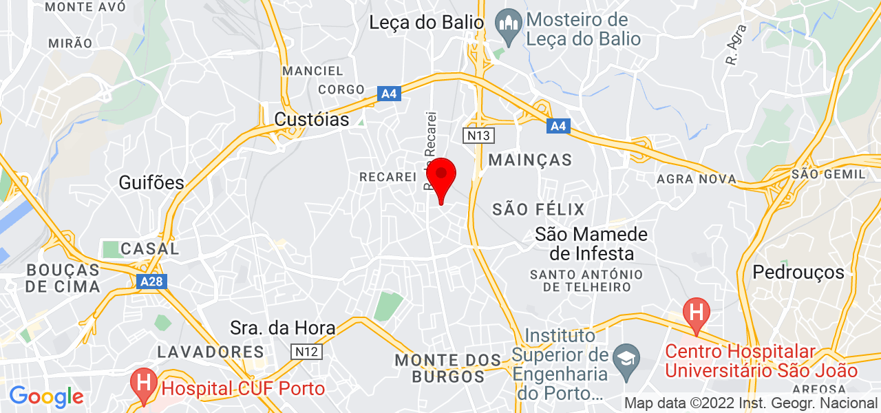 Sonhos Com Sabor - Porto - Matosinhos - Mapa