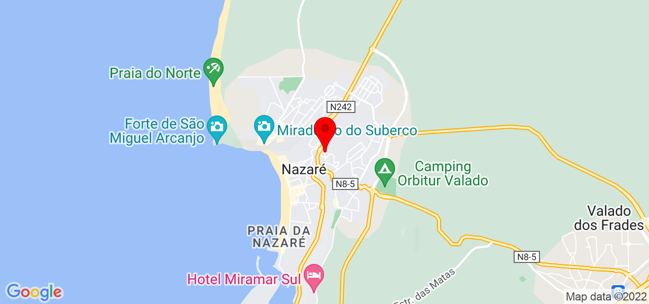 Maria de F&aacute;tima Brimbote - Leiria - Nazaré - Mapa