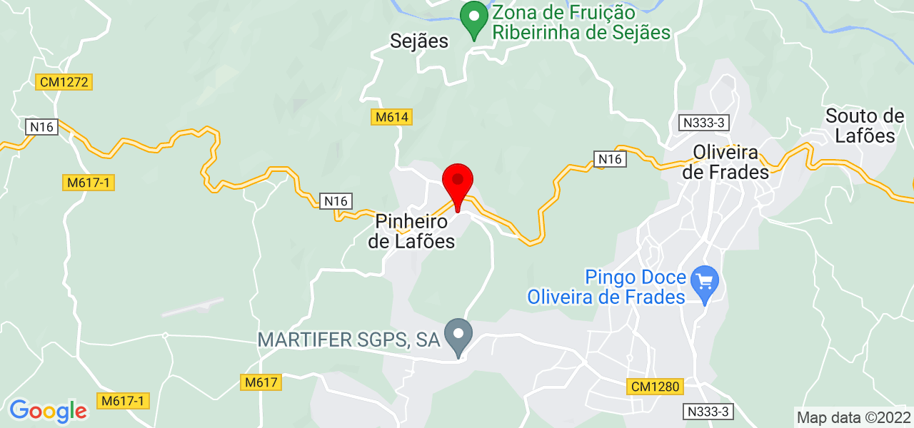 Eliane S.Gon&ccedil;alves - Viseu - Oliveira de Frades - Mapa