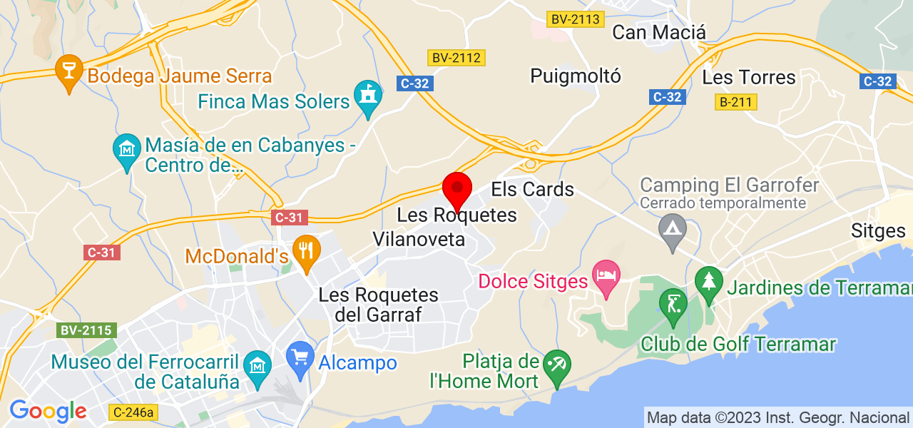 Laura - Cataluña - Sant Pere de Ribes - Mapa
