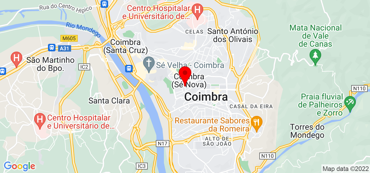 Nat&aacute;lia Melo - Coimbra - Coimbra - Mapa