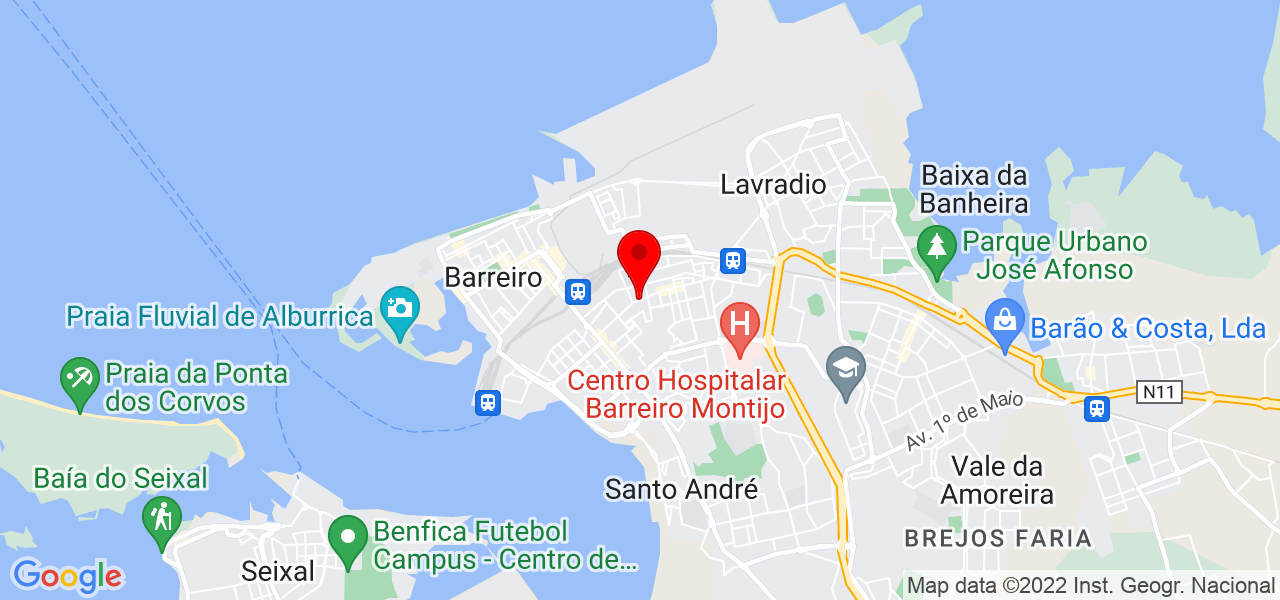 Andre Reis - Setúbal - Barreiro - Mapa