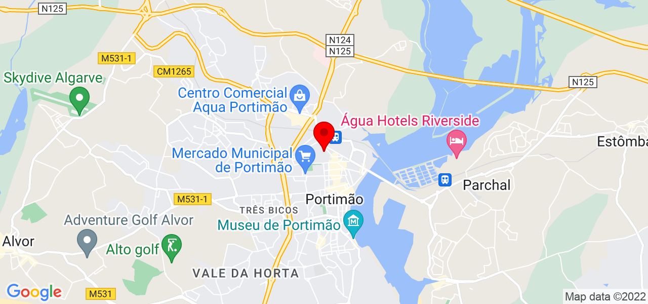 Yohinna - Faro - Portimão - Mapa