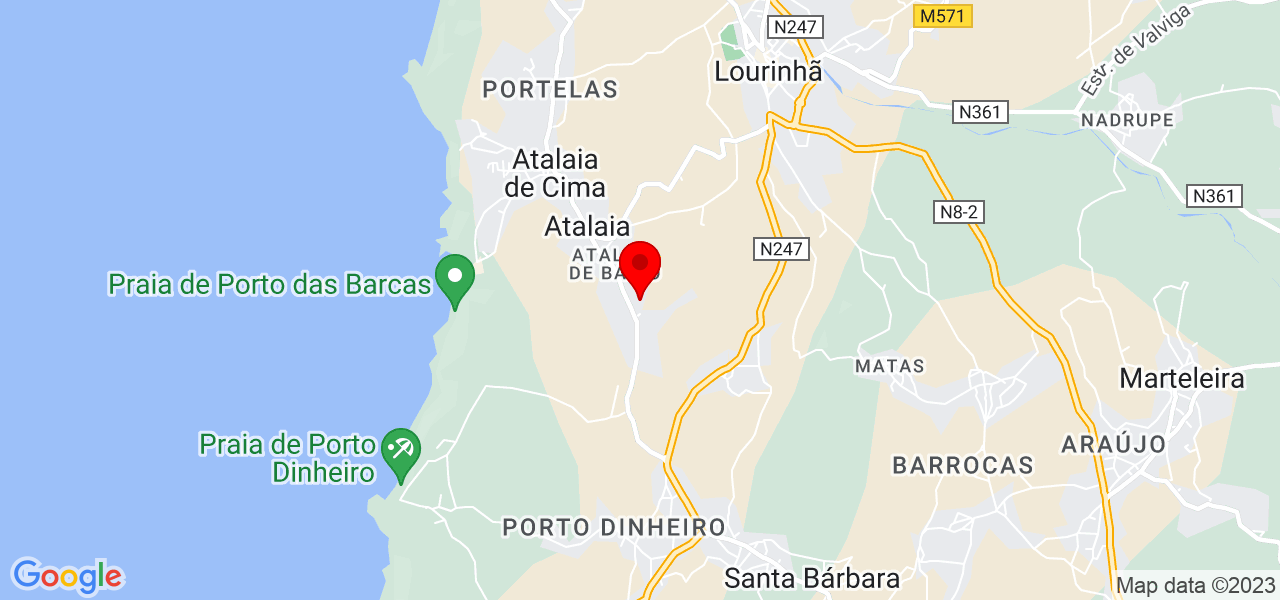 Adrieli - Lisboa - Lourinhã - Mapa
