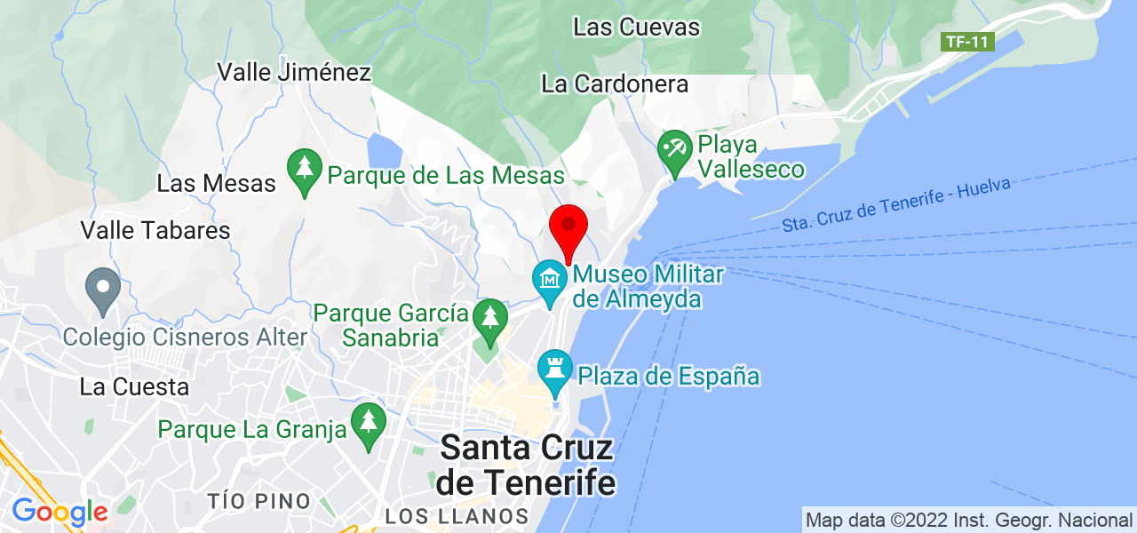 redator publicitário - Islas Canarias - Santa Cruz de Tenerife - Mapa