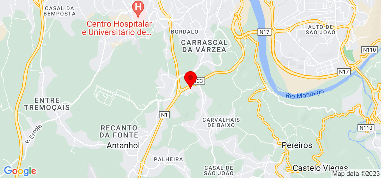 Dr Augusto - Coimbra - Coimbra - Mapa