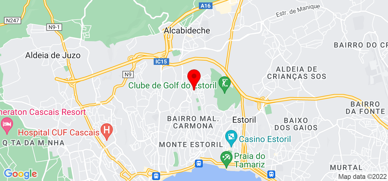 Jardins de Veludo - Lisboa - Cascais - Mapa