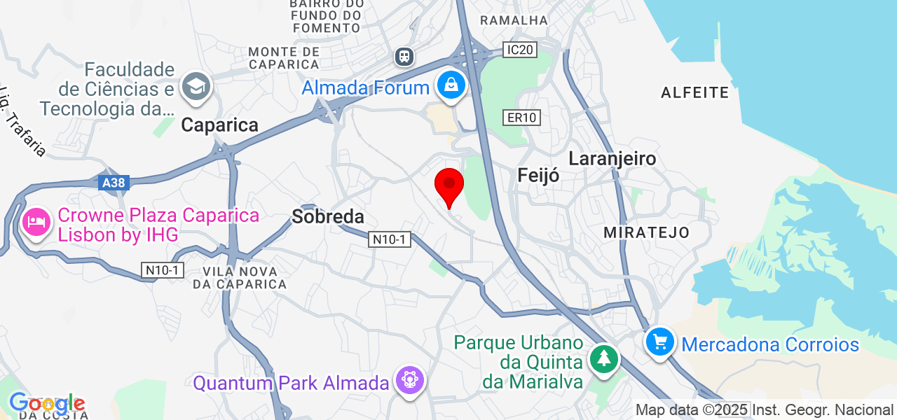 Ricardo lara - Setúbal - Almada - Karte