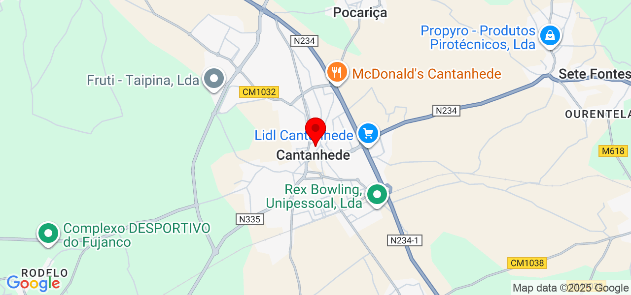 Coach Chicano - Coimbra - Cantanhede - Karte
