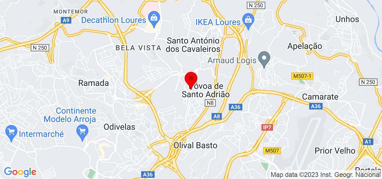 Jo&atilde;o Lopes - Lisboa - Odivelas - Mapa
